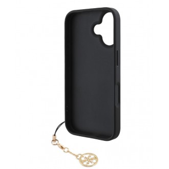 Guess 4G Charm Zadní Kryt pro iPhone 16 Tone on Tone Grey
