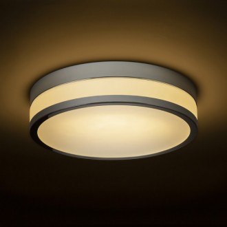 Rendl - CIRA LED 35 stropní opálové sklo/černá 230V LED 24W IP44 3000K Barva/Materiál: opálové sklo, černá