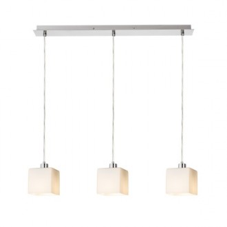 Rendl - DADOS III 60 závěsná opálové sklo/chrom 230V LED E27 3x11W Barva/Materiál: matný nikl, opálové sklo
