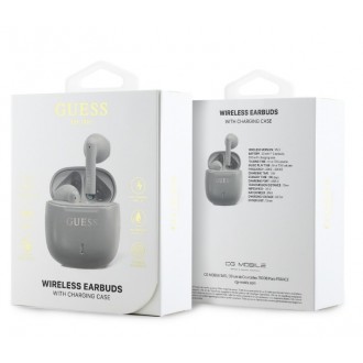Guess Printed Classic Logo TWS Bezdrátová Sluchátka Taupe