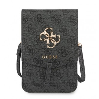 Guess PU 4G Metal Logo Taška na Telefon Grey