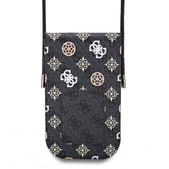Guess PU 4G Peony Multicolor Taška na Telefon Black