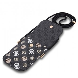 Guess PU 4G Peony Multicolor Taška na Telefon Black