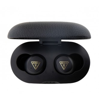 Guess PU Grained ENC TWS Bezdrátová Sluchátka Black