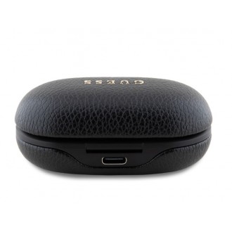 Guess PU Grained ENC TWS Bezdrátová Sluchátka Black