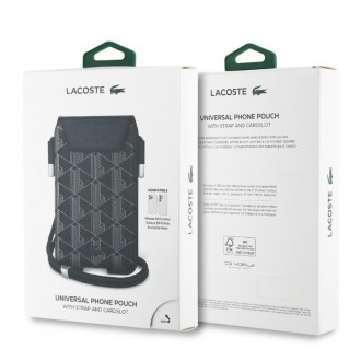 Lacoste PVC Blend Monogram Kapsa na Telefon XL Black
