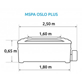 Bazén vířivý MSPA OSLO PLUS F-OS063WP