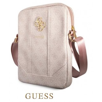 Guess pouzdro 10" růžové 4G velké kovové logo