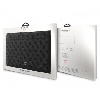 Guess PU 4G Triangle Metal Logo Computer Sleeve 16" Black