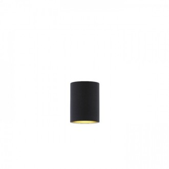 Rendl - RON 15/20 stínidlo Polycotton černá/bílé PVC max. 28W Barva/Materiál: Polycotton černá, bílé PVC