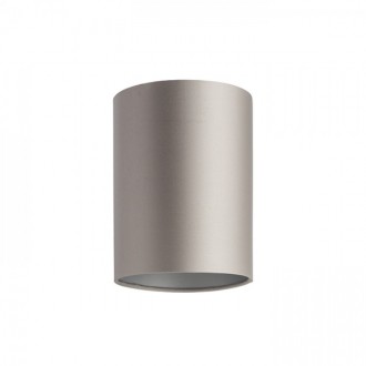Rendl - RON 15/20 stínidlo Polycotton černá/bílé PVC max. 28W Barva/Materiál: Monaco holubí šeď, stříbrné PVC