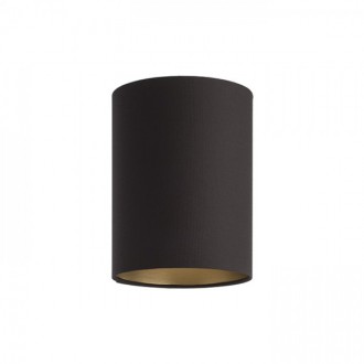 Rendl - RON 15/20 stínidlo Polycotton černá/bílé PVC max. 28W Barva/Materiál: Monaco holubí šeď, stříbrné PVC
