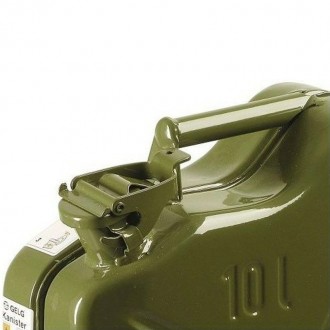 Kanystr na pohonné hmoty / benzín / naftu 10l / kovový - Army
