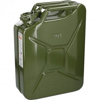 Kanystr na pohonné hmoty / benzín / naftu 20l / kovový - Army