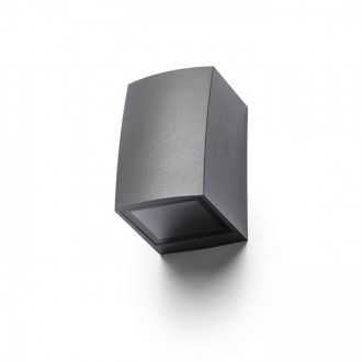 Rendl - SELMA nástěnná stříbrnošedá 230V LED GU10 8W IP54