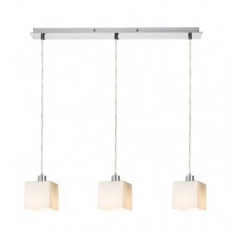 Rendl - DADOS III 60 závěsná opálové sklo/chrom 230V LED E27 3x11W Barva/Materiál: matný nikl, opálové sklo