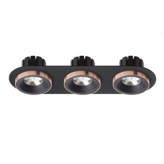 Rendl - SHARM R III zápustná bílá měď 230V LED 3x10W 24° 3000K Barva: Černá