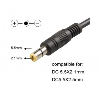 Toshiba Originální adaptér 45W - 5,5 x 2,5mm