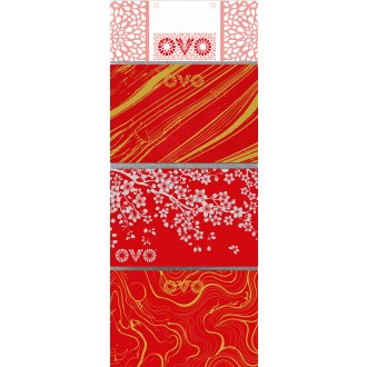 OVO - smršťovací košilky červené