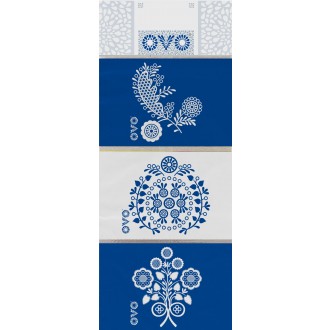 OVO - smršťovací košilky modrotisk