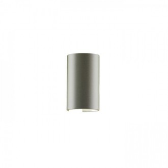 Rendl - RON W 15/25 nástěnná Monaco holubí šeď/stříbrné PVC 230V LED E27 15W Barva: černá/bílé PVC