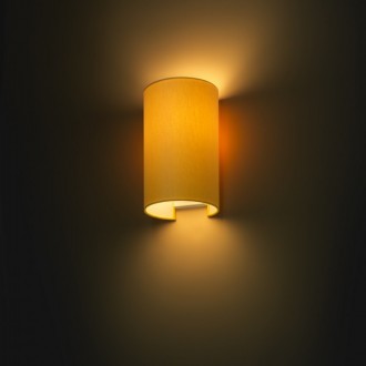 Rendl - RON W 15/25 nástěnná Monaco holubí šeď/stříbrné PVC 230V LED E27 15W Barva: černá/bílé PVC