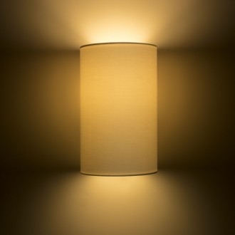 Rendl - RON W 15/25 nástěnná Monaco holubí šeď/stříbrné PVC 230V LED E27 15W Barva: černá/bílé PVC