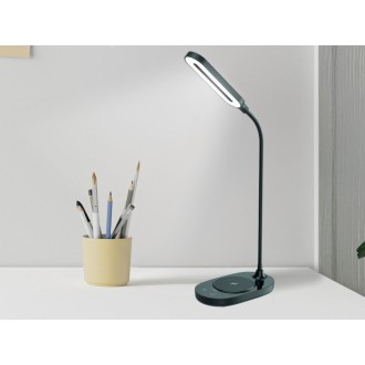 NEDES - LED lampa OCTAVIA 7W stmívatelná s bezdrátovým nabíjením - DL4301/B