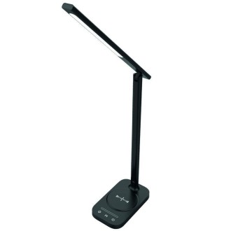 NEDES - LED lampa JENY stmívatelná s časovačem, bezdrátovým nabíjením a USB 8W - DL4305/B
