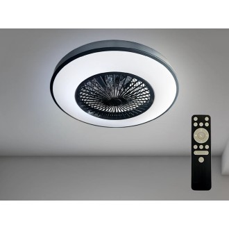 NEDES - LED svítidlo + stropní ventilátor + dálkový ovladač 72W - LCL6351