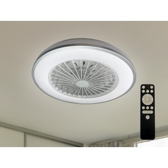 NEDES - LED svítidlo OPAL + stropní ventilátor + dálkový ovladač 48W - LCL6343
