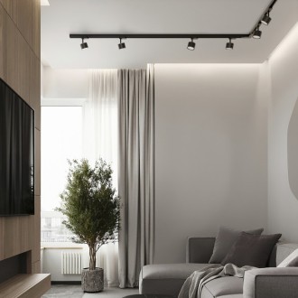 Rendl - PIXEL pro tříokr. lištu černá 230V LED GX53 7W Barva: Černá