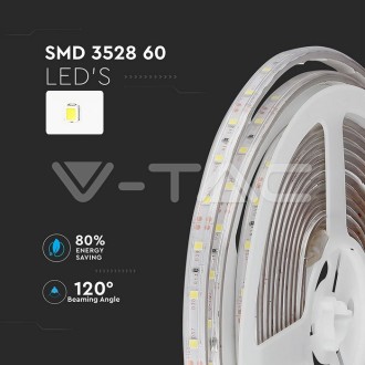 V-TAC LED pásek 3,6W-12V-SMD 3528-5m-IP65 VT-3528