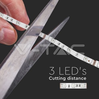 V-TAC LED pásek RGB-4,8W-12V-SMD 5050-VT-5050-IP20 VT-5050