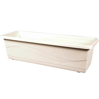Truhlík LOBELIA plastový béžový 60cm 580x170x135