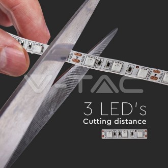 V-TAC LED pásek 9W 12V SMD 5050, VT-5050 IP20 barevná teplota (К): studená bílá / 6400K VT-5050