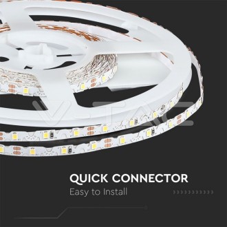 V-TAC LED pásek 4W/m-12V-IP20-SMD 2835-VT-2835-60-S barevná teplota (К): studená bílá / 6400K VT-2835-60-S