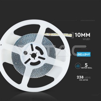 V-TAC LED pásek 17W-24V-IP20-150Lm/W-VT-2835 barevná teplota (К): studená bílá / 6400K VT-2835