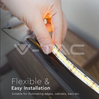 V-TAC LED pásek 17W-24V-IP20-150Lm/W-VT-2835 barevná teplota (К): denní bílá / 4000K VT-2835