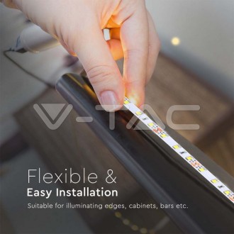V-TAC LED pásek 8W 4040 60LED/m 12V 6400K IP20 Barevná teplota (К): Neutrální bílá 4000K