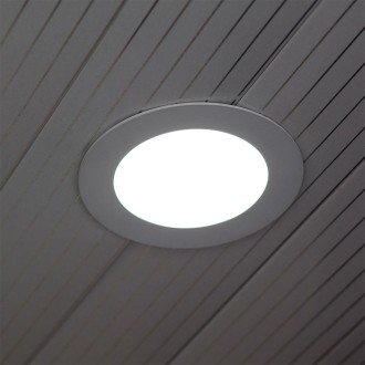 V-TAC 3W, LED panel, podhledový, kulatý, bílý