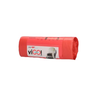 viGO pytle na odpadky suchy, 60l, 60x77 cm,10 mc, HDPE, růžové, vůně jahoda, 18ks