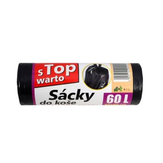 STOP Pytle do koše černé 60l 10 ks