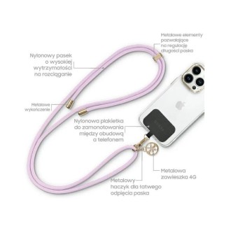 Guess Nylon Strap CBDY Cord 4G Metal Charm