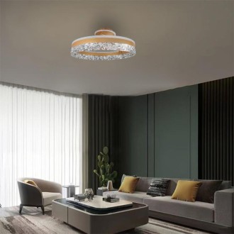 NEDES - LED luxusní stropní křišťálové svítidlo s dálkovým ovladačem 86W - TA1306/G