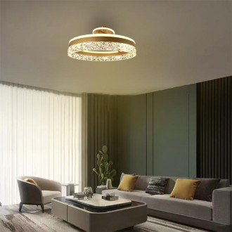 NEDES - LED luxusní stropní křišťálové svítidlo s dálkovým ovladačem 86W - TA1306/G