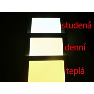 T-led - PL24 LED panel 24W přisazený kulatý 300mm Varianta: Studená bílá