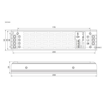 T-led - LED zdroj 24V 300W NPZ-24-300 vnitřní Varianta: LED zdroj 24V 300W NPZ-24-300 vnitřní