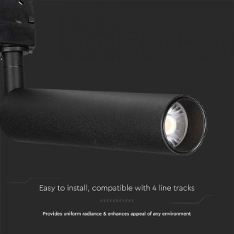 V-TAC Lištové svítidlo Samsung 15W VT-415 černé Barevná teplota (К): Denní bílá 4000K