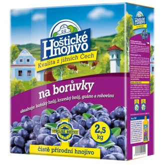 Hoštické - borůvky 2,5 kg s guánem